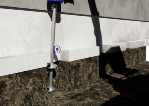 helical piers for foundation repair