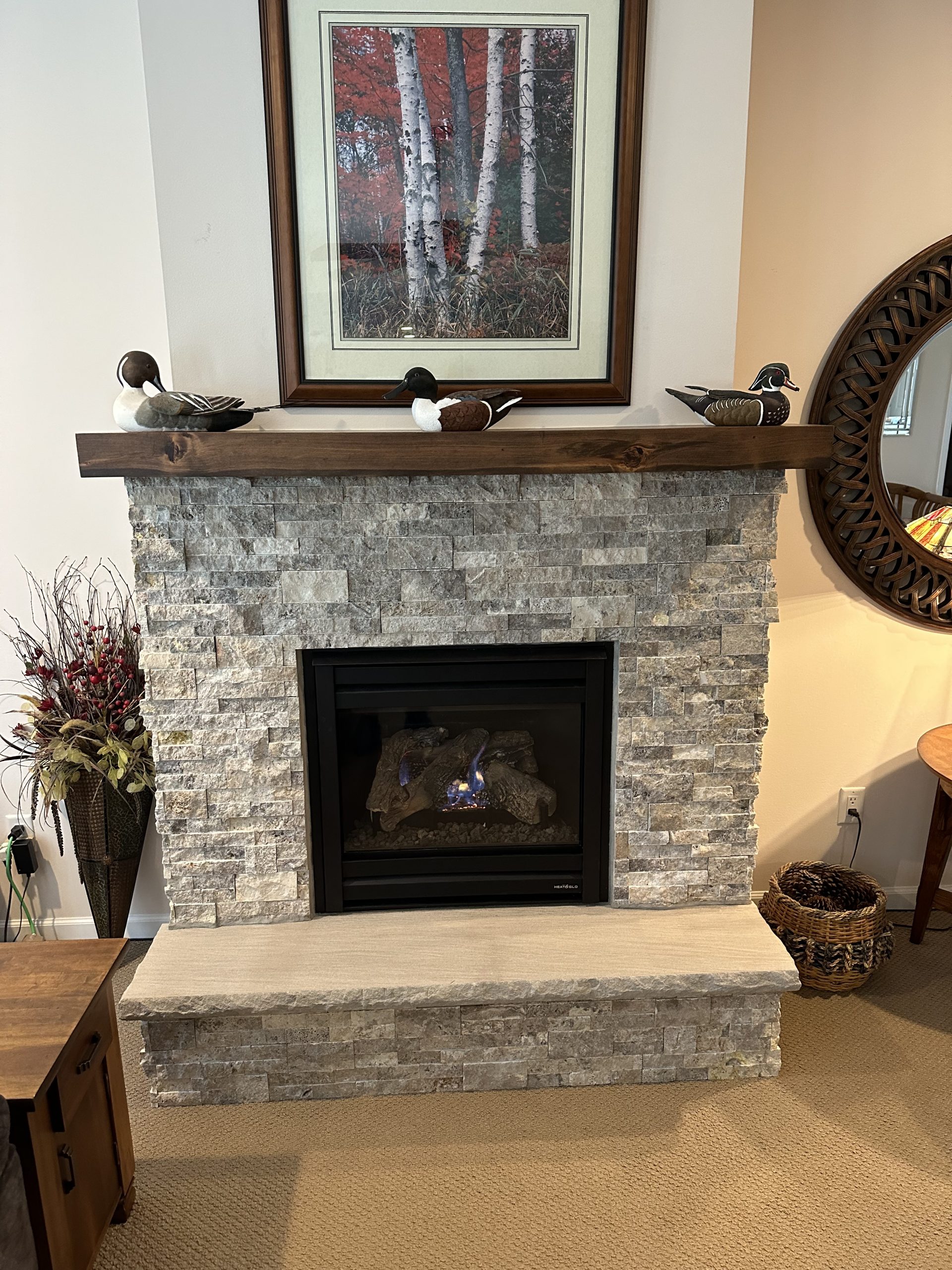 Custom fireplace