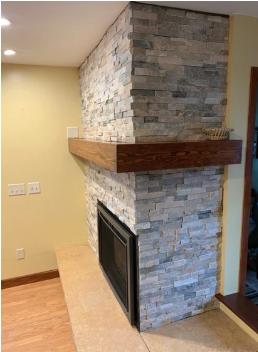 Stone Fireplace